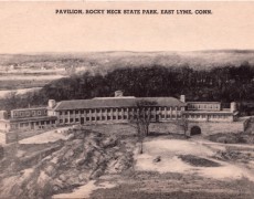 Postcard: Pavilion, Rocky Neck State Park, East Lyme, Conn.
