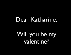 Be my valentine?